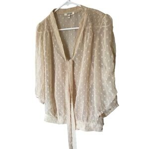 Daniel Rainn Sheer Top With Attached Camisole